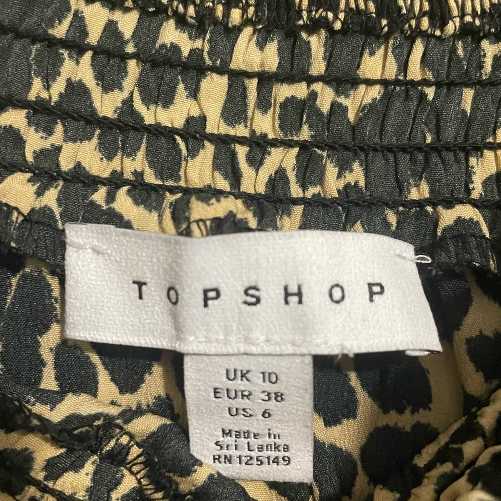 Cheetah Print Ruffle Mini Skirt - Picture 4 of 4